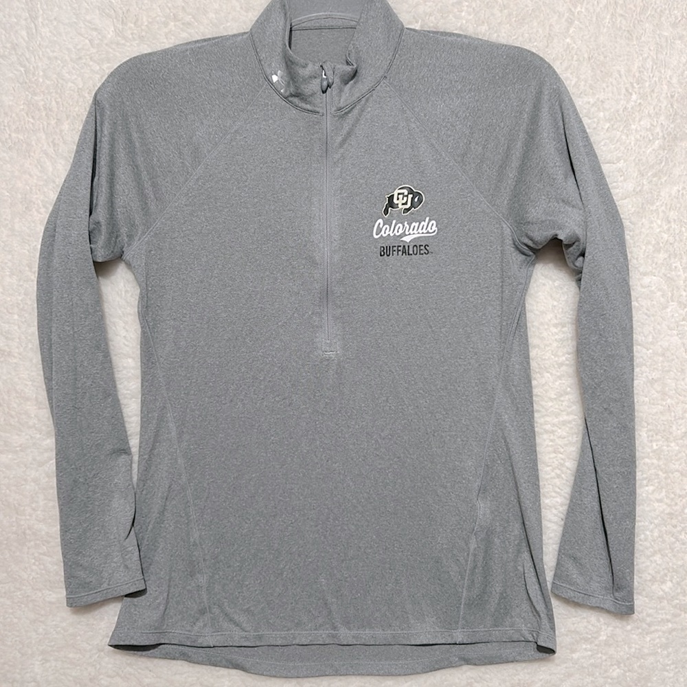 Colorado CU buffaloes under Armour long sleeve zip performance pull over size M